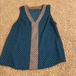 Blue and gray tank top